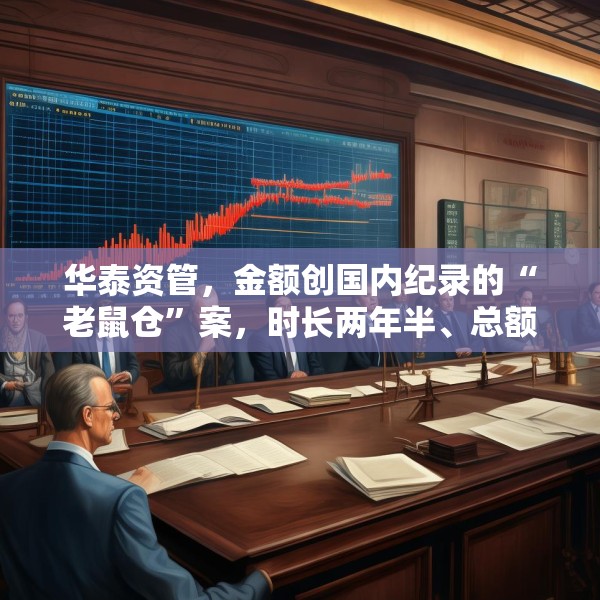 华泰资管，金额创国内纪录的“老鼠仓”案，时长两年半、总额33亿元