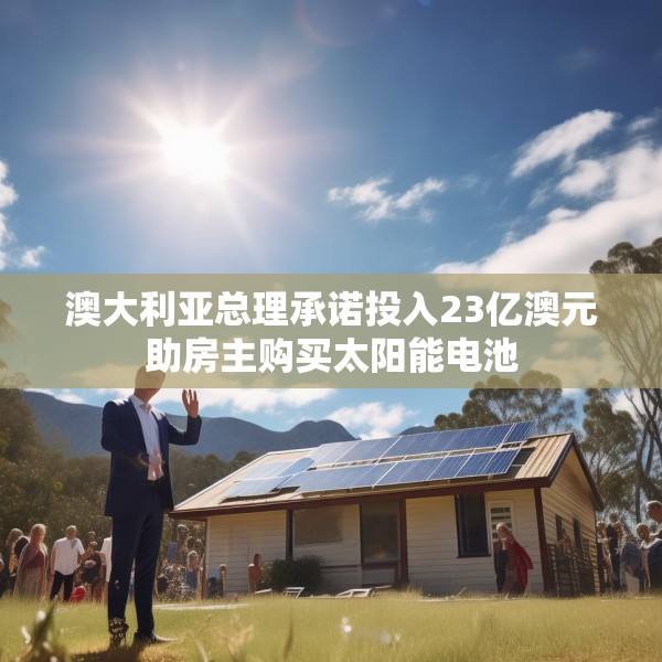 澳大利亚总理承诺投入23亿澳元助房主购买太阳能电池