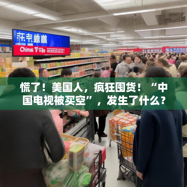 慌了！美国人，疯狂囤货！“中国电视被买空”，发生了什么？