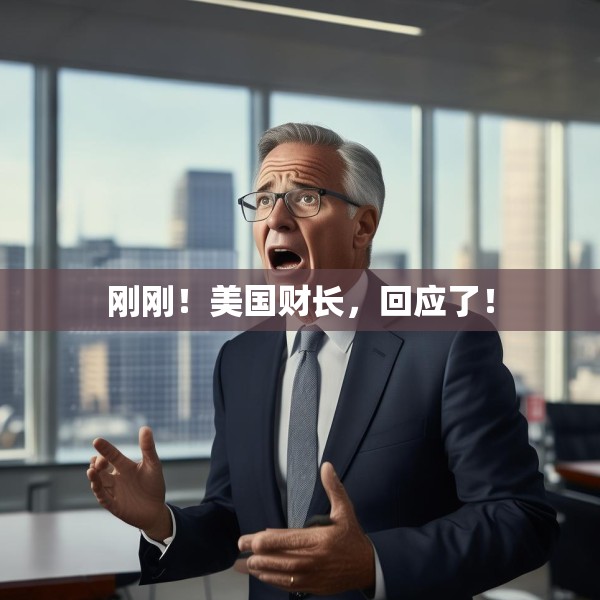 刚刚！美国财长，回应了！