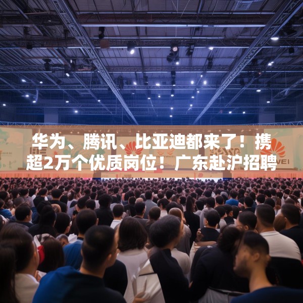 华为、腾讯、比亚迪都来了！携超2万个优质岗位！广东赴沪招聘诚意十足