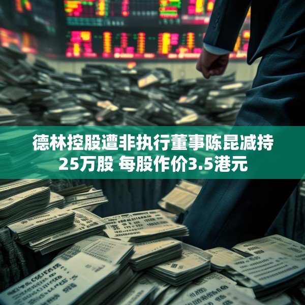 德林控股遭非执行董事陈昆减持25万股 每股作价3.5港元