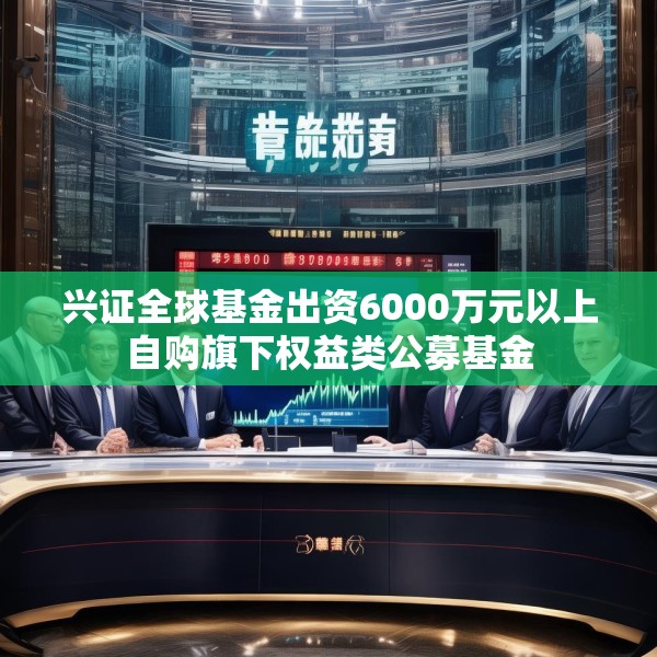 兴证全球基金出资6000万元以上自购旗下权益类公募基金