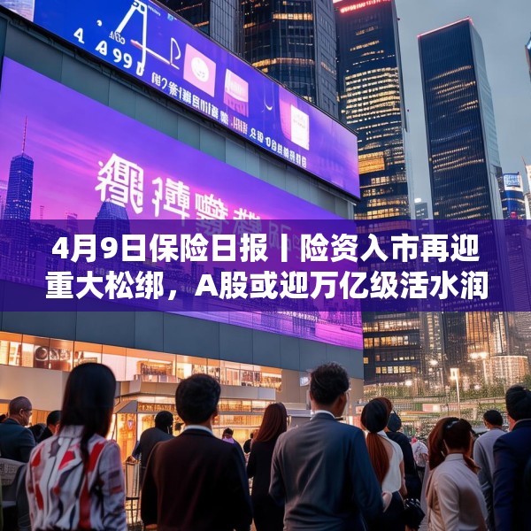 4月9日保险日报丨险资入市再迎重大松绑，A股或迎万亿级活水润泽，头部险企发挥“耐心资本”优势