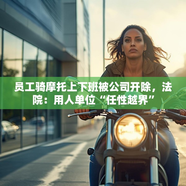 员工骑摩托上下班被公司开除，法院：用人单位“任性越界”