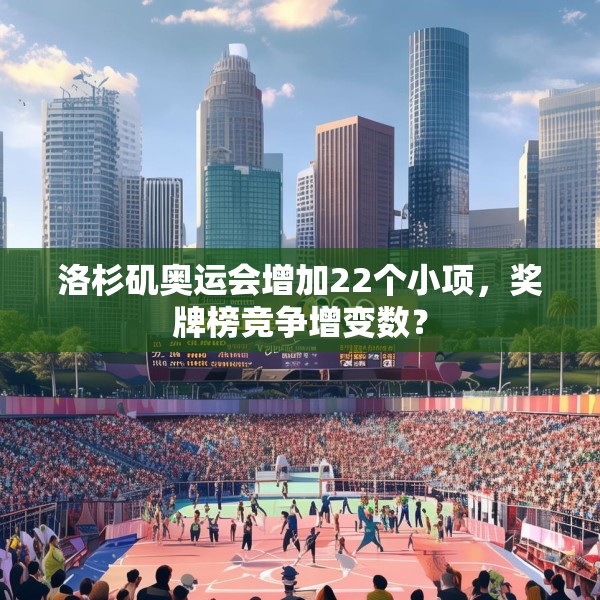 洛杉矶奥运会增加22个小项，奖牌榜竞争增变数？