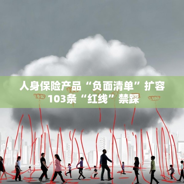 人身保险产品“负面清单”扩容 103条“红线”禁踩