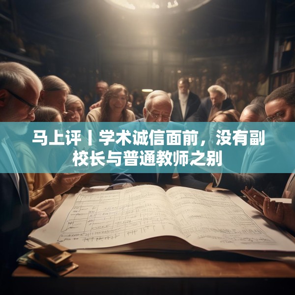 马上评丨学术诚信面前，没有副校长与普通教师之别