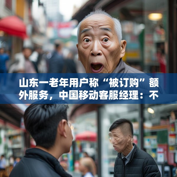 山东一老年用户称“被订购”额外服务，中国移动客服经理：不知情