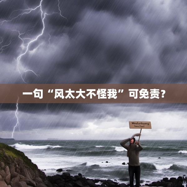 一句“风太大不怪我”可免责？