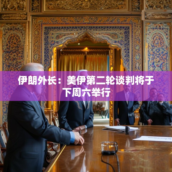 伊朗外长：美伊第二轮谈判将于下周六举行