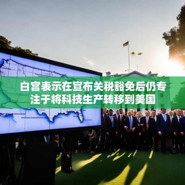 白宫表示在宣布关税豁免后仍专注于将科技生产转移到美国