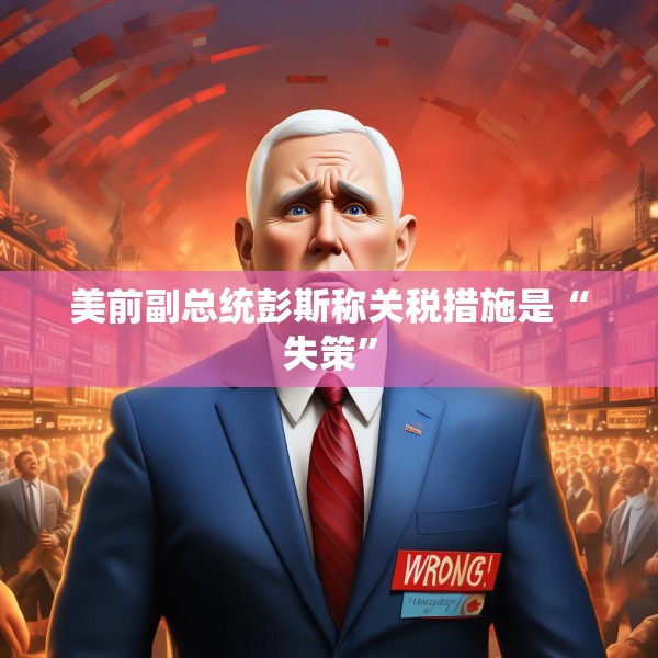 美前副总统彭斯称关税措施是“失策”