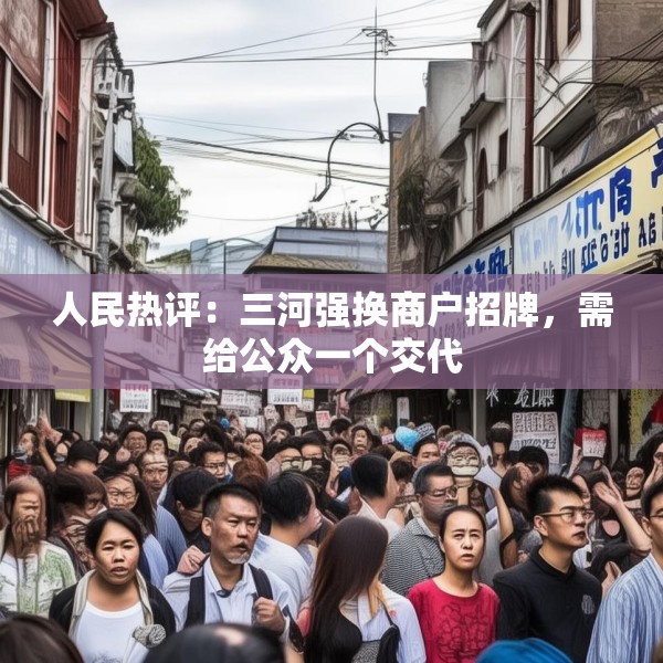 人民热评：三河强换商户招牌，需给公众一个交代