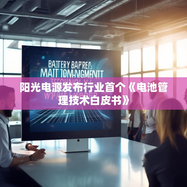 阳光电源发布行业首个《电池管理技术白皮书》