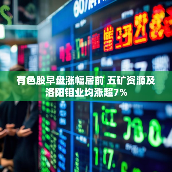 有色股早盘涨幅居前 五矿资源及洛阳钼业均涨超7%