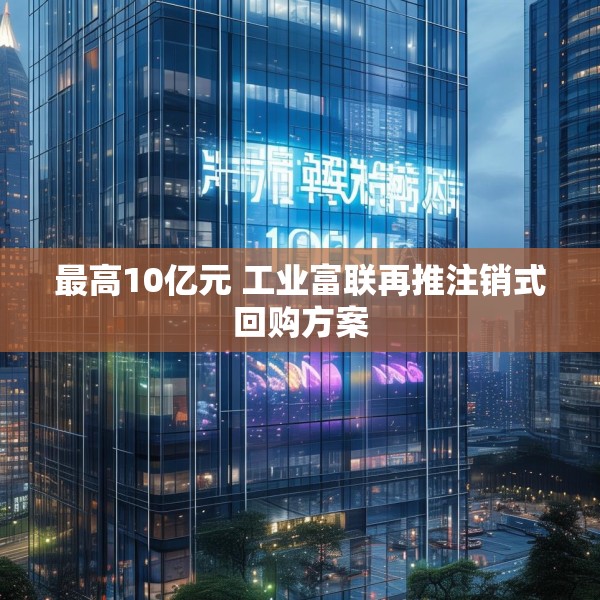最高10亿元 工业富联再推注销式回购方案