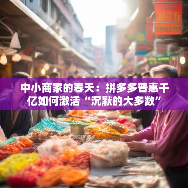 中小商家的春天：拼多多普惠千亿如何激活“沉默的大多数”