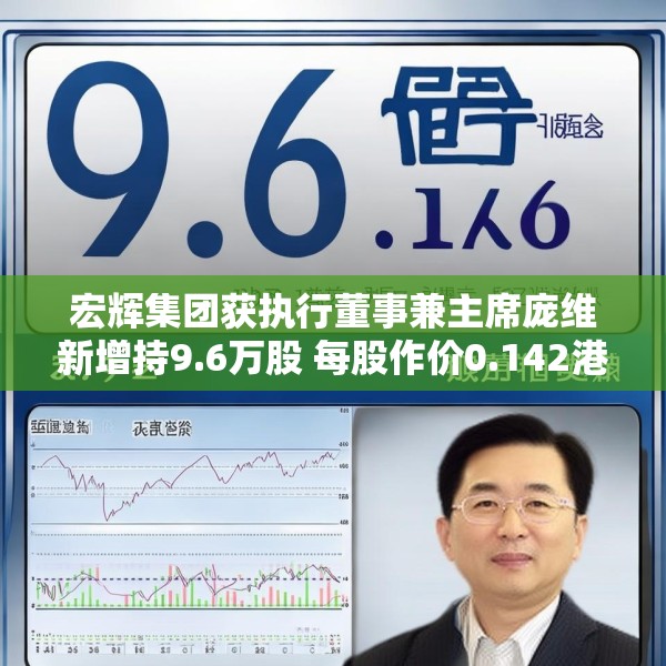 宏辉集团获执行董事兼主席庞维新增持9.6万股 每股作价0.142港元