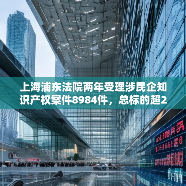 上海浦东法院两年受理涉民企知识产权案件8984件，总标的超27亿元