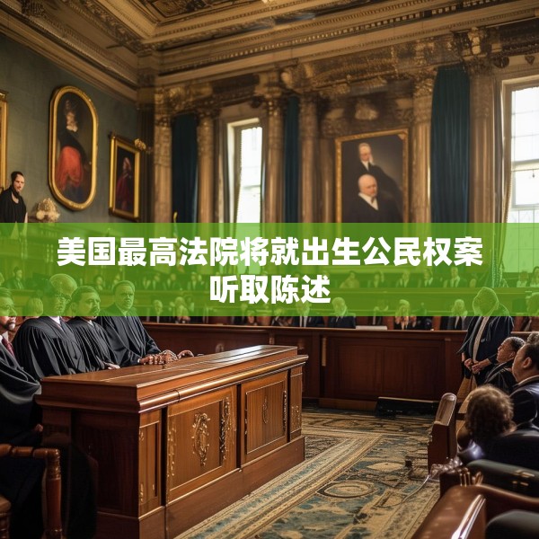 美国最高法院将就出生公民权案听取陈述
