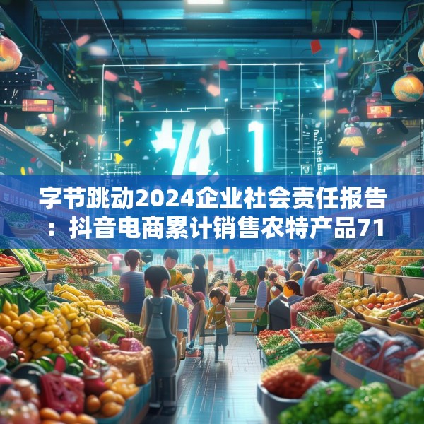 字节跳动2024企业社会责任报告：抖音电商累计销售农特产品71亿单