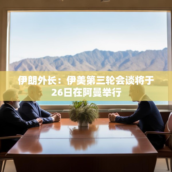 伊朗外长：伊美第三轮会谈将于26日在阿曼举行