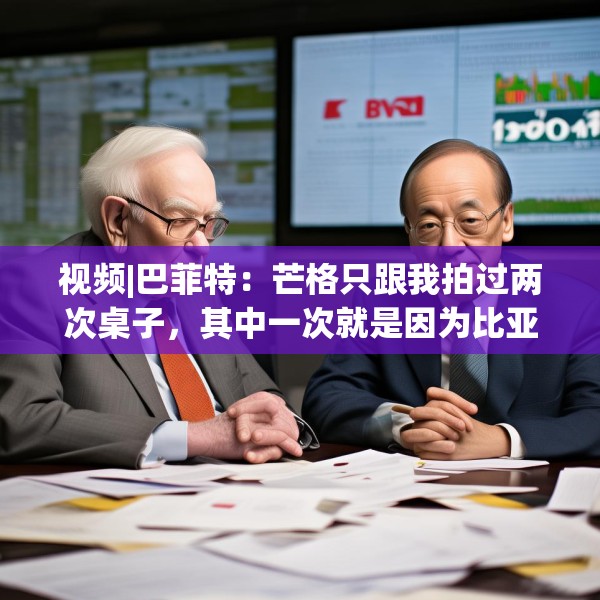 视频|巴菲特：芒格只跟我拍过两次桌子，其中一次就是因为比亚迪