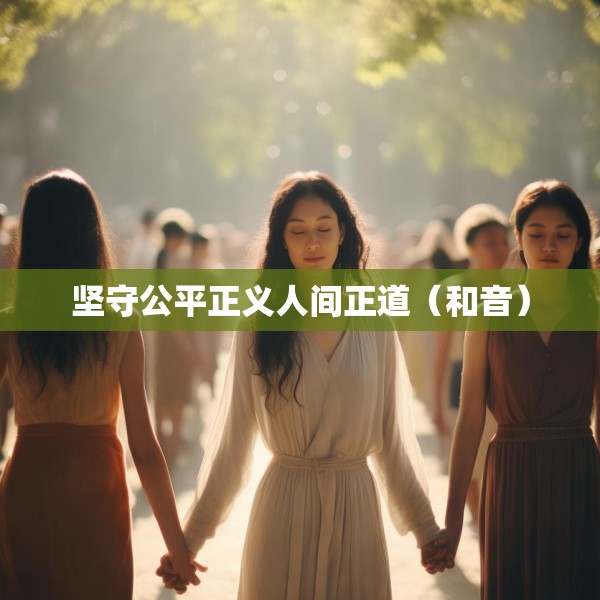 坚守公平正义人间正道（和音）