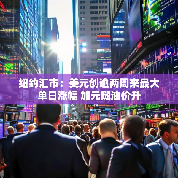 纽约汇市：美元创逾两周来最大单日涨幅 加元随油价升