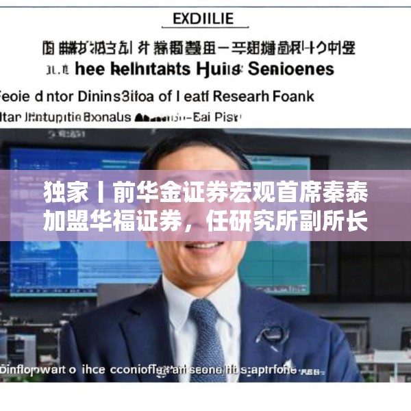 独家丨前华金证券宏观首席秦泰加盟华福证券，任研究所副所长