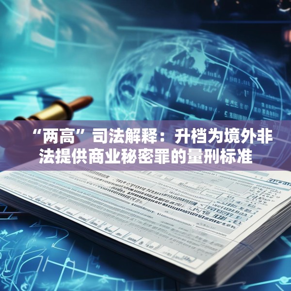 “两高”司法解释：升档为境外非法提供商业秘密罪的量刑标准
