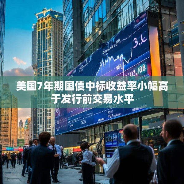 美国7年期国债中标收益率小幅高于发行前交易水平