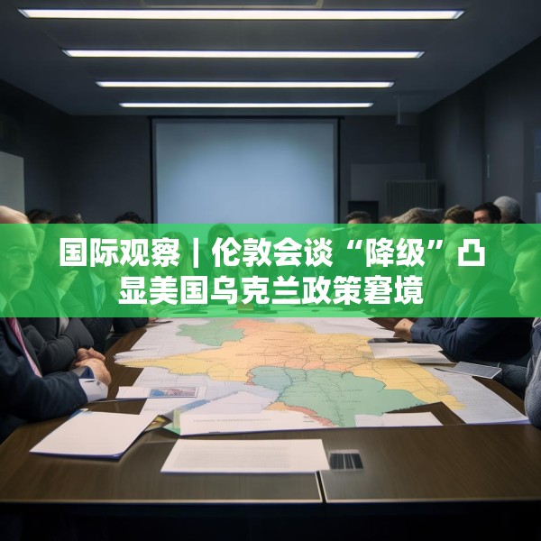 国际观察｜伦敦会谈“降级”凸显美国乌克兰政策窘境