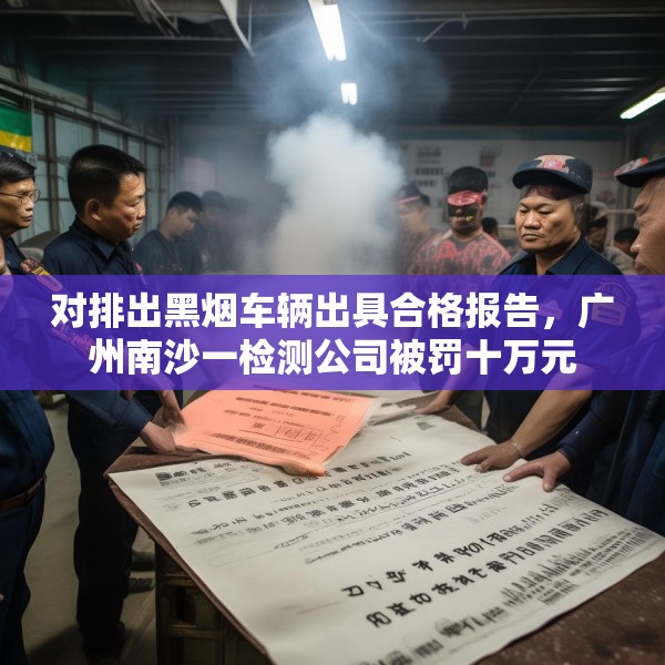 对排出黑烟车辆出具合格报告，广州南沙一检测公司被罚十万元