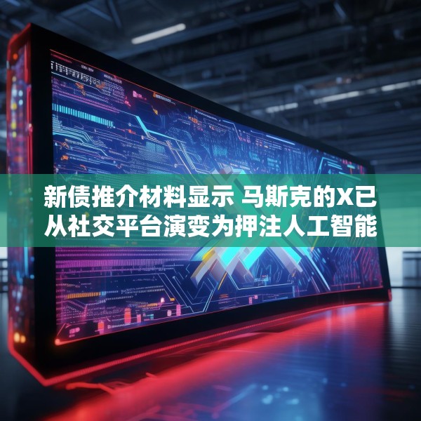 新债推介材料显示 马斯克的X已从社交平台演变为押注人工智能和订阅收入的平台