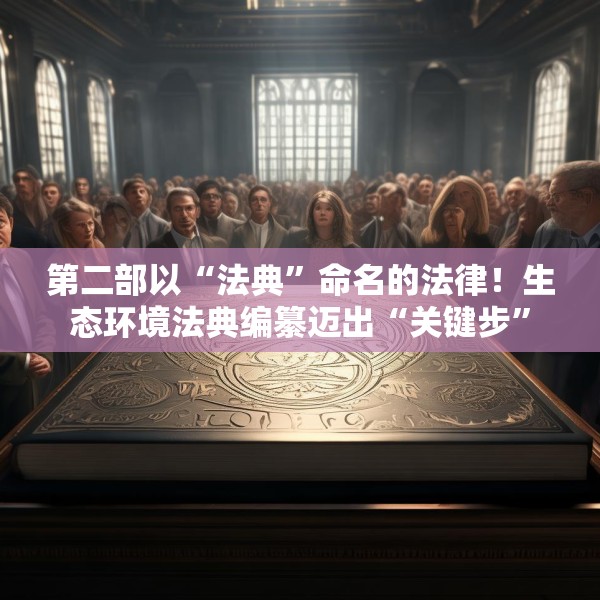 第二部以“法典”命名的法律！生态环境法典编纂迈出“关键步”