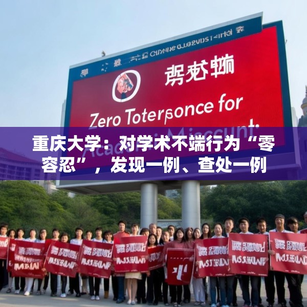 重庆大学：对学术不端行为“零容忍”，发现一例、查处一例