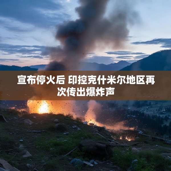 宣布停火后 印控克什米尔地区再次传出爆炸声