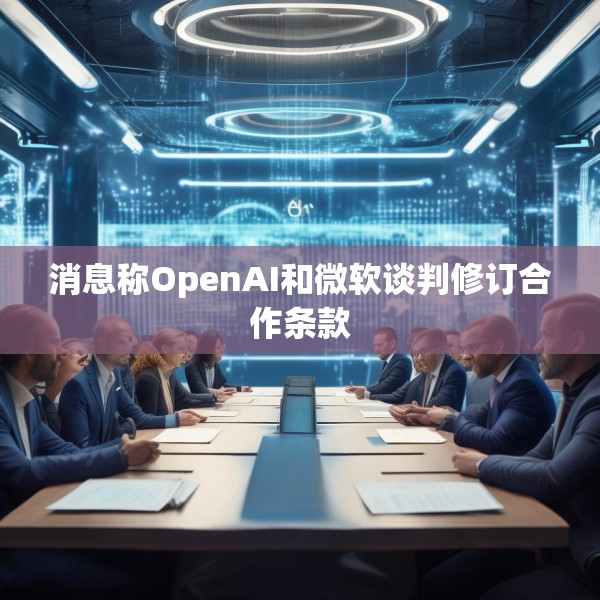 消息称OpenAI和微软谈判修订合作条款
