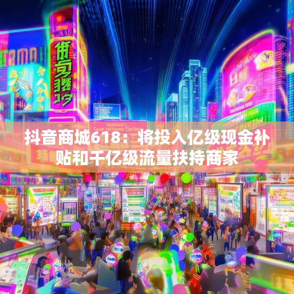 抖音商城618：将投入亿级现金补贴和千亿级流量扶持商家