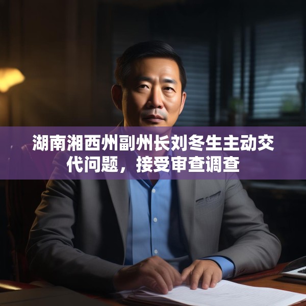 湖南湘西州副州长刘冬生主动交代问题，接受审查调查
