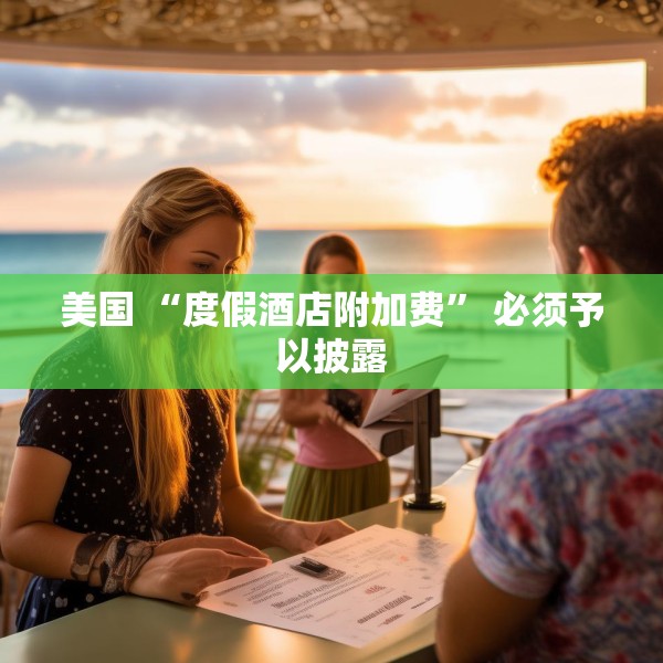 美国 “度假酒店附加费” 必须予以披露