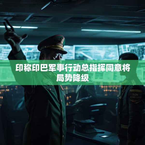 印称印巴军事行动总指挥同意将局势降级
