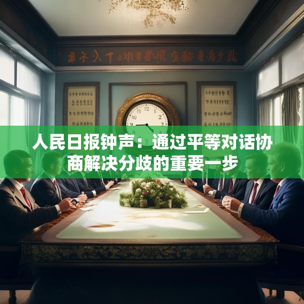 人民日报钟声：通过平等对话协商解决分歧的重要一步