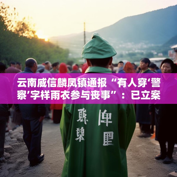 云南威信麟凤镇通报“有人穿‘警察’字样雨衣参与丧事”：已立案查处