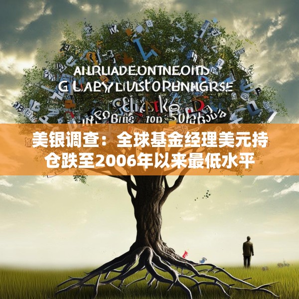 美银调查：全球基金经理美元持仓跌至2006年以来最低水平