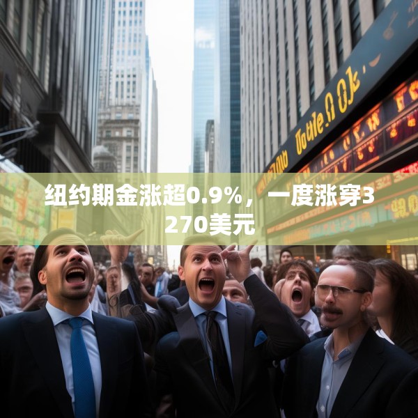 纽约期金涨超0.9%，一度涨穿3270美元