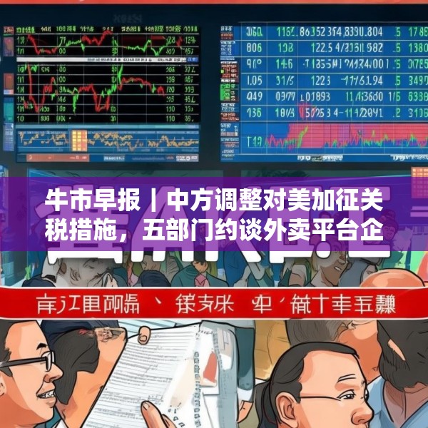 牛市早报｜中方调整对美加征关税措施，五部门约谈外卖平台企业