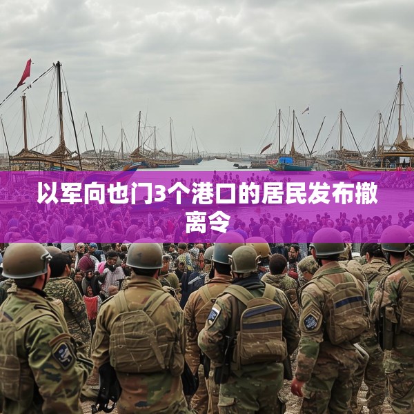 以军向也门3个港口的居民发布撤离令